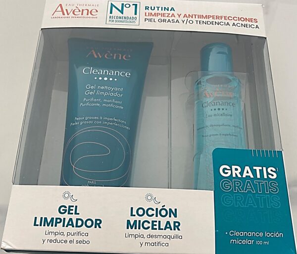 KIT LIMPIADOR CLEANANCE GEL 200 ML+AGUA MICELAR 100 ML.