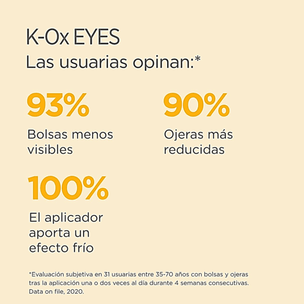 CREMA HIDRATANTE-ACLARANTE PARA CONTORNO DE OJOS K-OX EYES 15 GR - Imagen 4